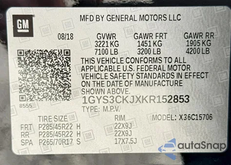 2019 Cadillac Escalade Premium Luxury z USA, uszkodzony, nr VIN 1GYS3CKJXKR152853